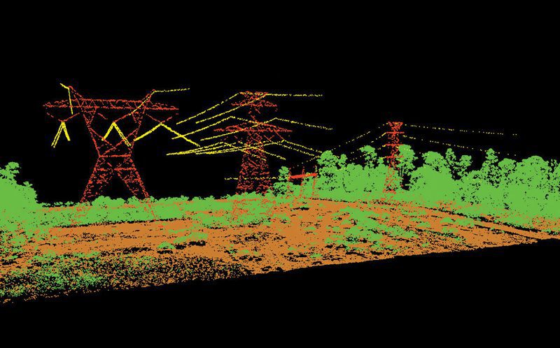 Helicopter-Mounted LiDAR Aids Transmission Line Compliance