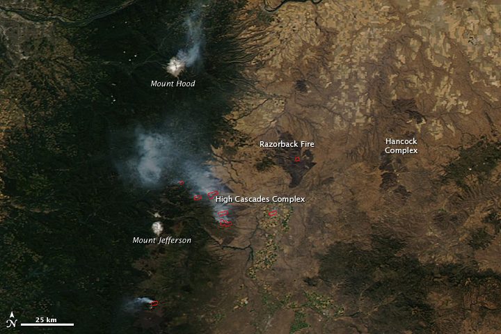 Lightning Ignites Oregon Wildfires