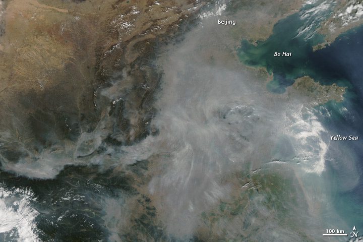 October Haze Hovers Over Eastern China