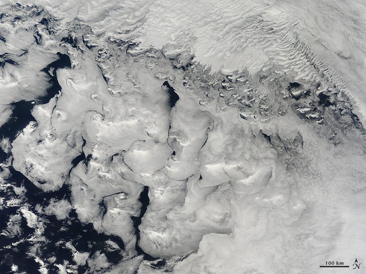 Holiday Clouds Swirl Over the Indian Ocean
