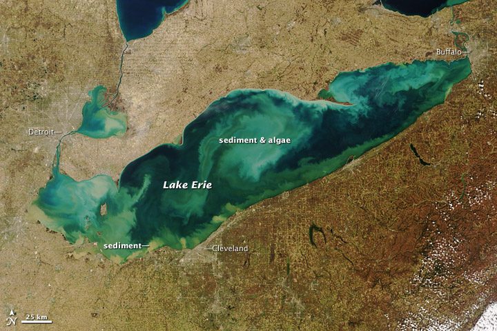 Ice-Free Winter Stirs up Lake Erie