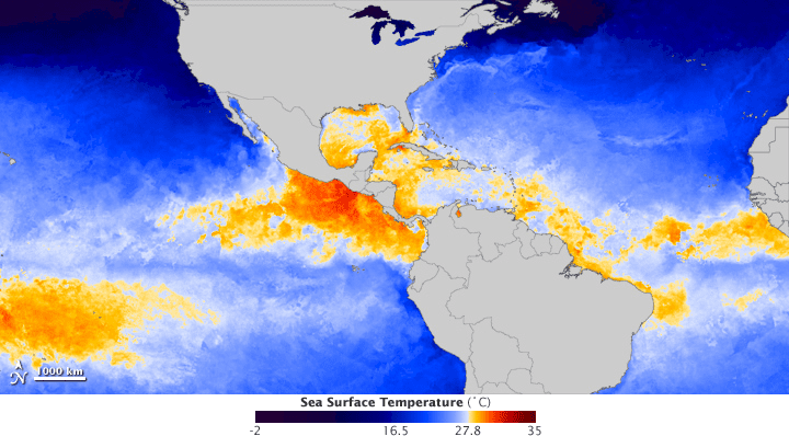 State of the Sea at Start of Hurricane Season