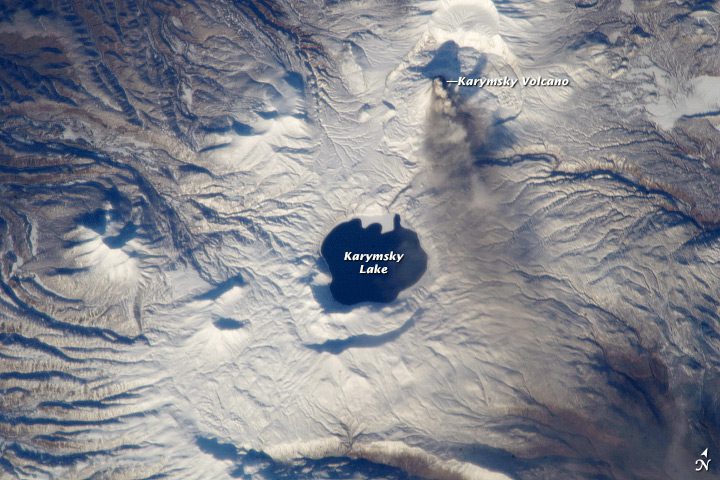 Volcanic Ash Blankets Kamchatka Snow