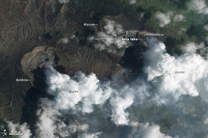 Ambrym's Lava Lakes Churn and Burn