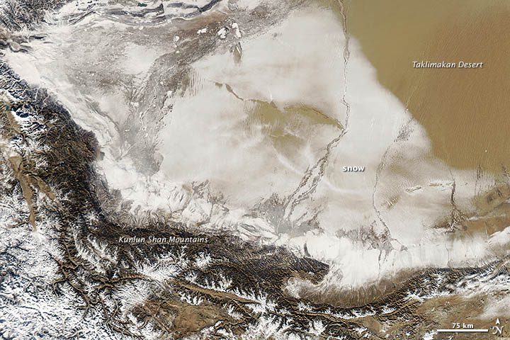Snow Blankets One of the World's Hottest Deserts