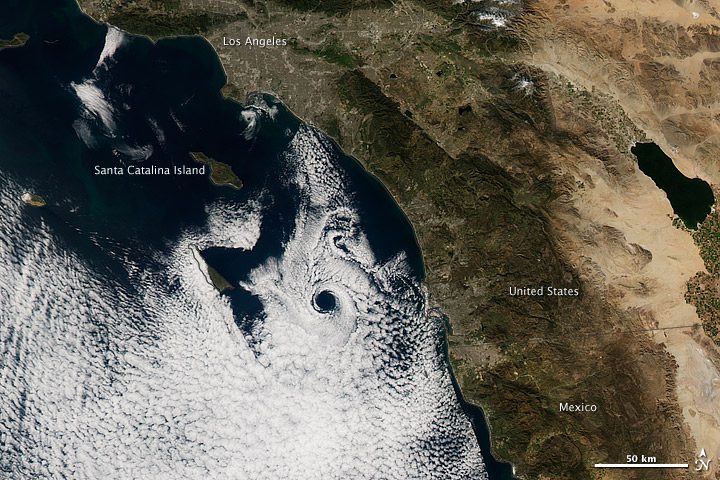 Atmospheric Lows and Highs Create Catalina Eddy