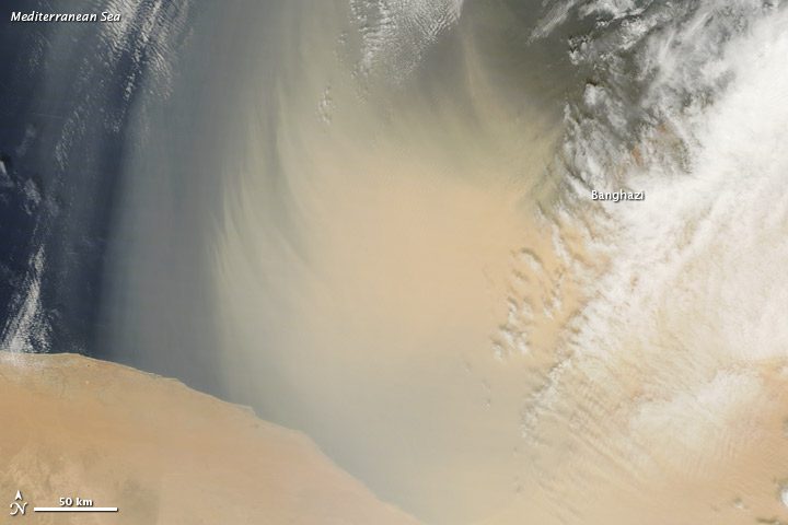 Dust Storm Shrouds Benghazi