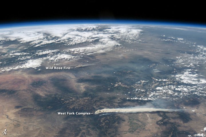 Astronauts View Raging Wildfires