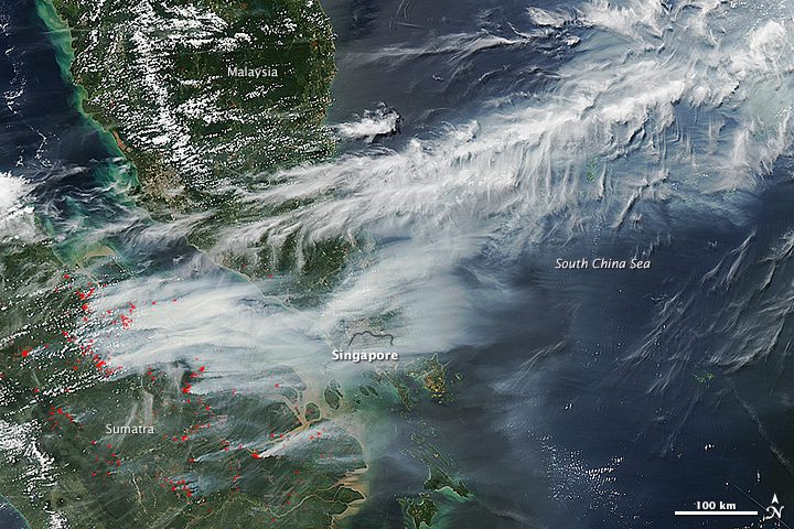 Smoke from Illegal Fires Engulfs Singapore
