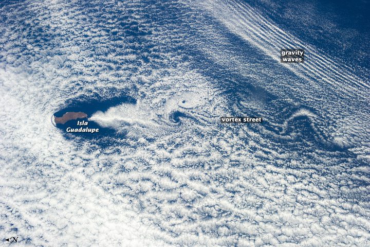 Astronauts View a Bevy of Geometric Cloud Patterns