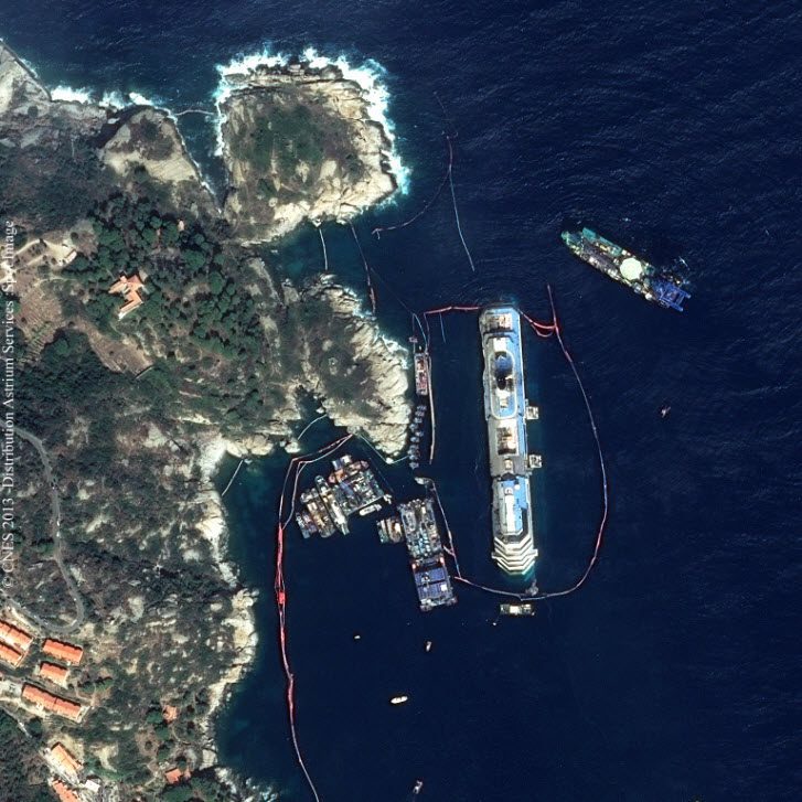 Recovery of Costa Concordia Continues