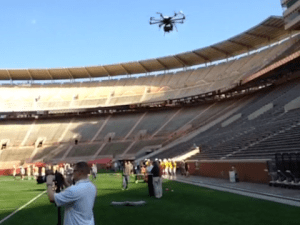 News agency Ansa claims many of the French soccer players joked about a drone hovering above their practice session, but coach Deschamps and his staff were less amused by the incident.