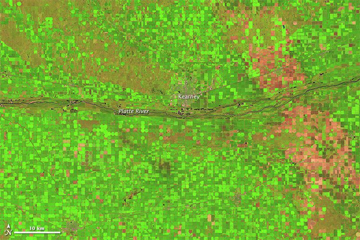 Landsat 8 Captures Nebraska's Fall Harvest