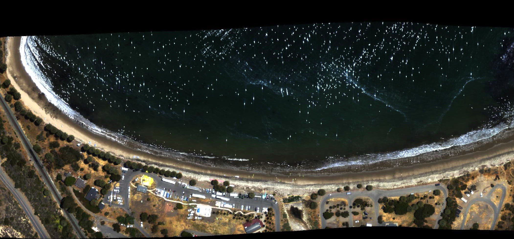 NASA Maps Beach Tar from California Oil Pipeline Spill