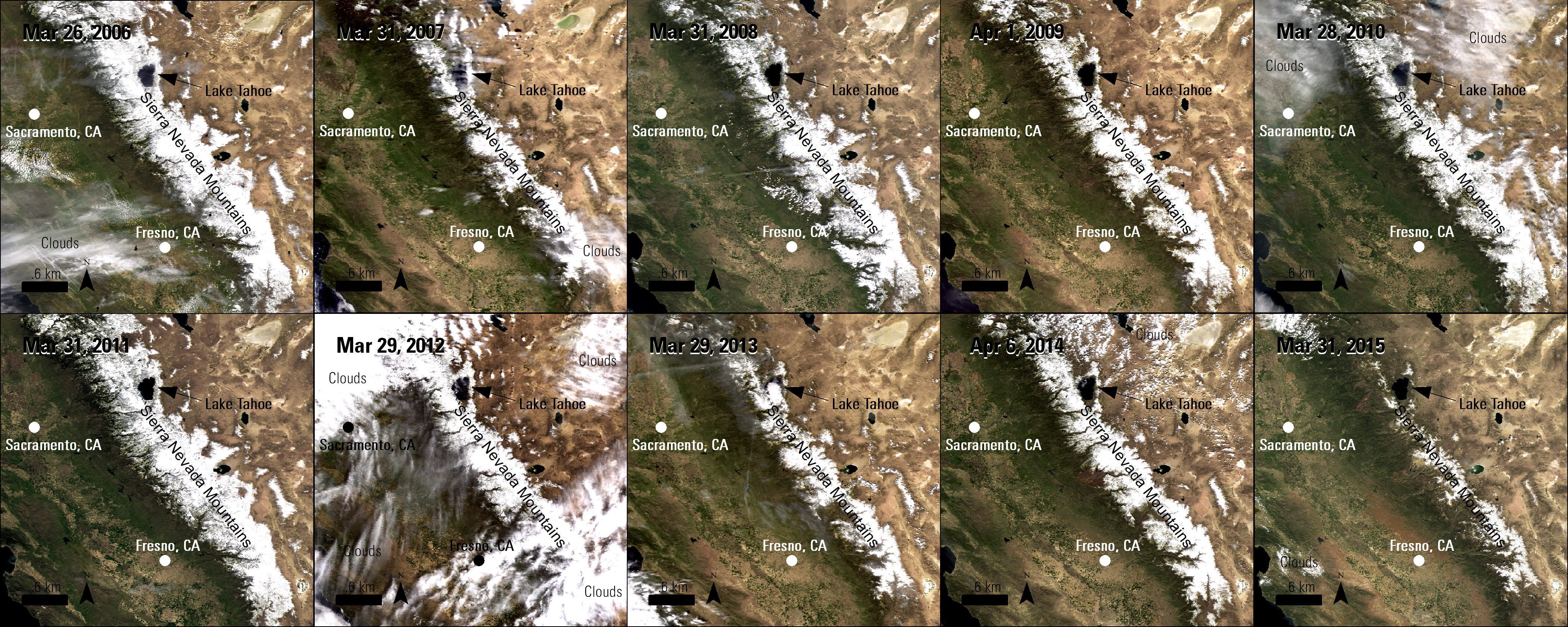 Remote Sensing Helps Observe Drought in California