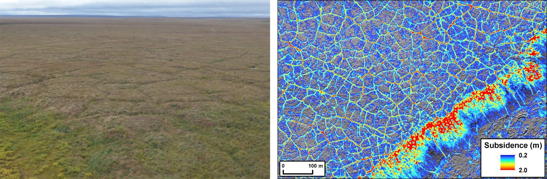 Tundra Fires Change Permafrost Landscape