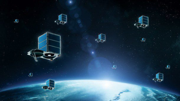 One of the new smallsat companies, SkyBox Imaging, which was purchased by Google in 2014, launched its SkySat-1 in 2013 and plans to have a 24-satellite constellation. Each SkySat measures 2 x 2 x 3 feet and weighs approximately 265 pounds.