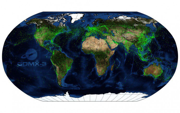 CubeSat Maps Global Air Traffic