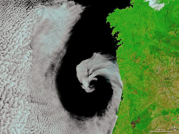 Extratropical Cyclone off Portugal