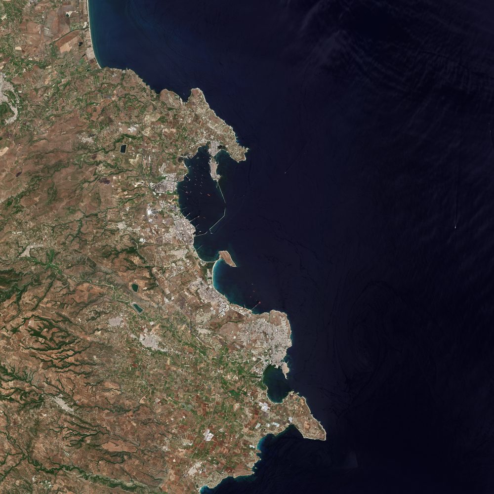 Syracuse, Italy, Seen from Space