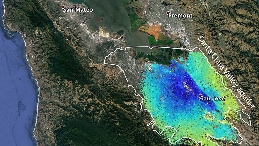 Satellites See Silicon Valley’s Quick Drought Recovery