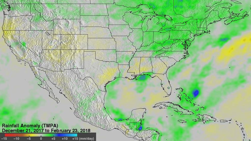 NASA Looks at Midwest Rain and Melting Snow that Contributed to Flooding