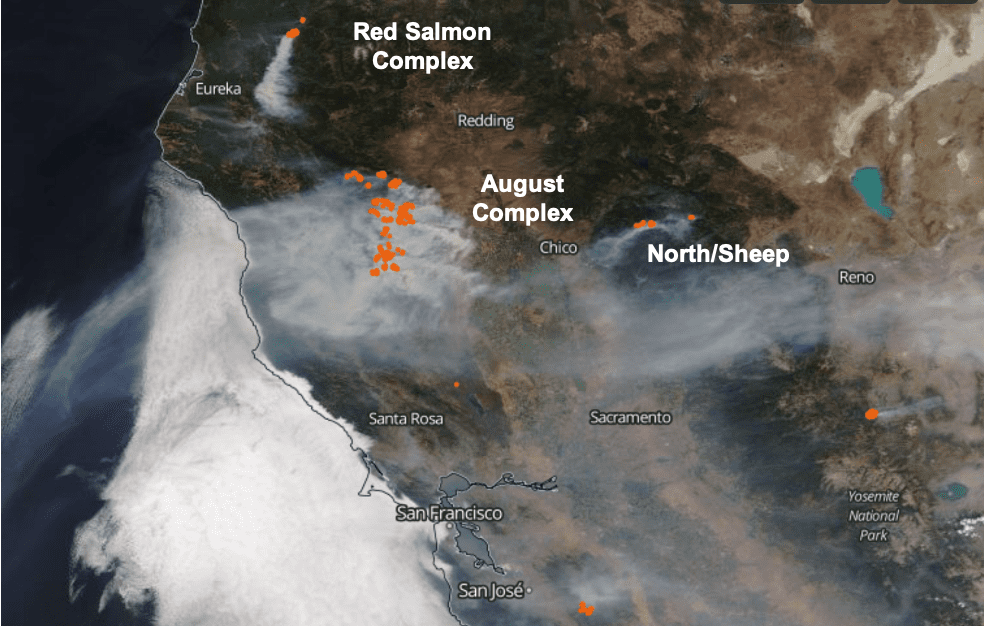 Tracking California's Wildfire Smoke From Space