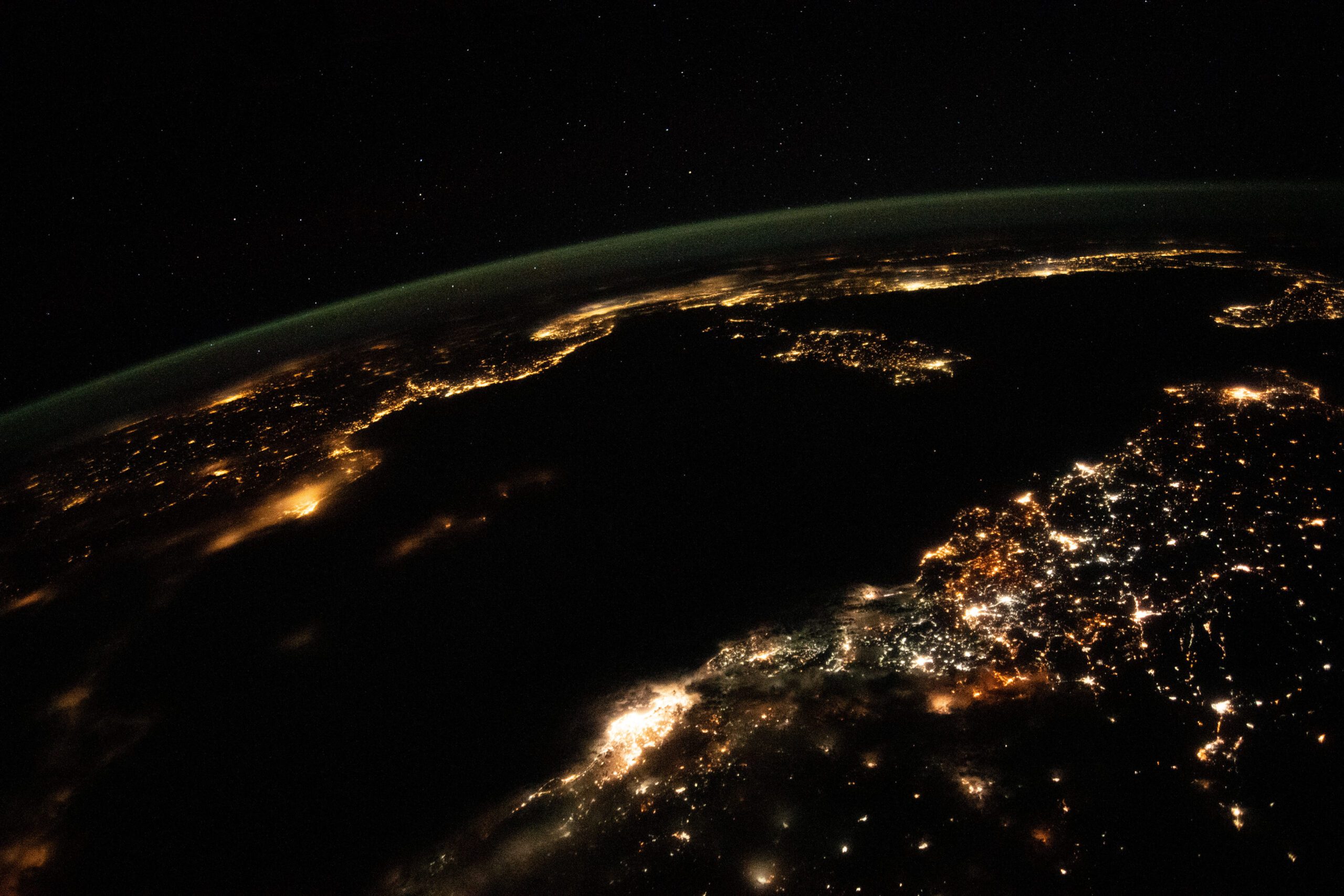 Mediterranean Cities Light Up the Night