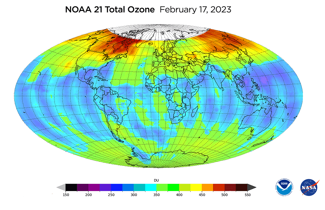 Ozone-Measuring Instrument on NOAA-21 Satellite Captures its First Images 