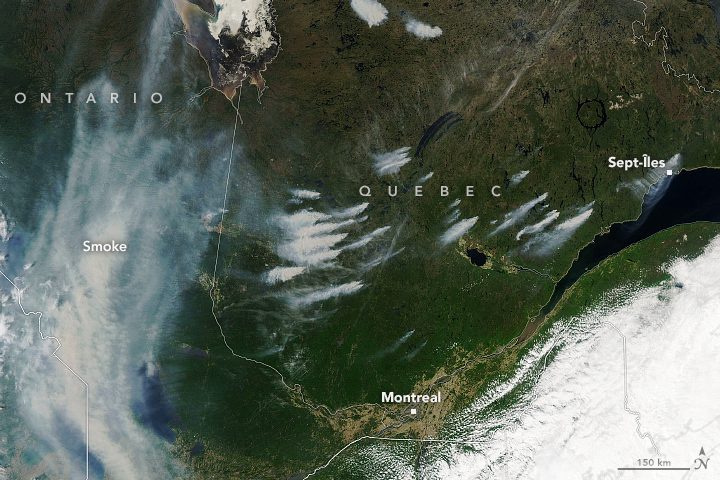 Fires Burn Across Quebec 