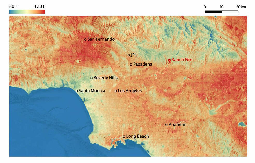NASA Maps Key Heat Wave Differences in Southern California 
