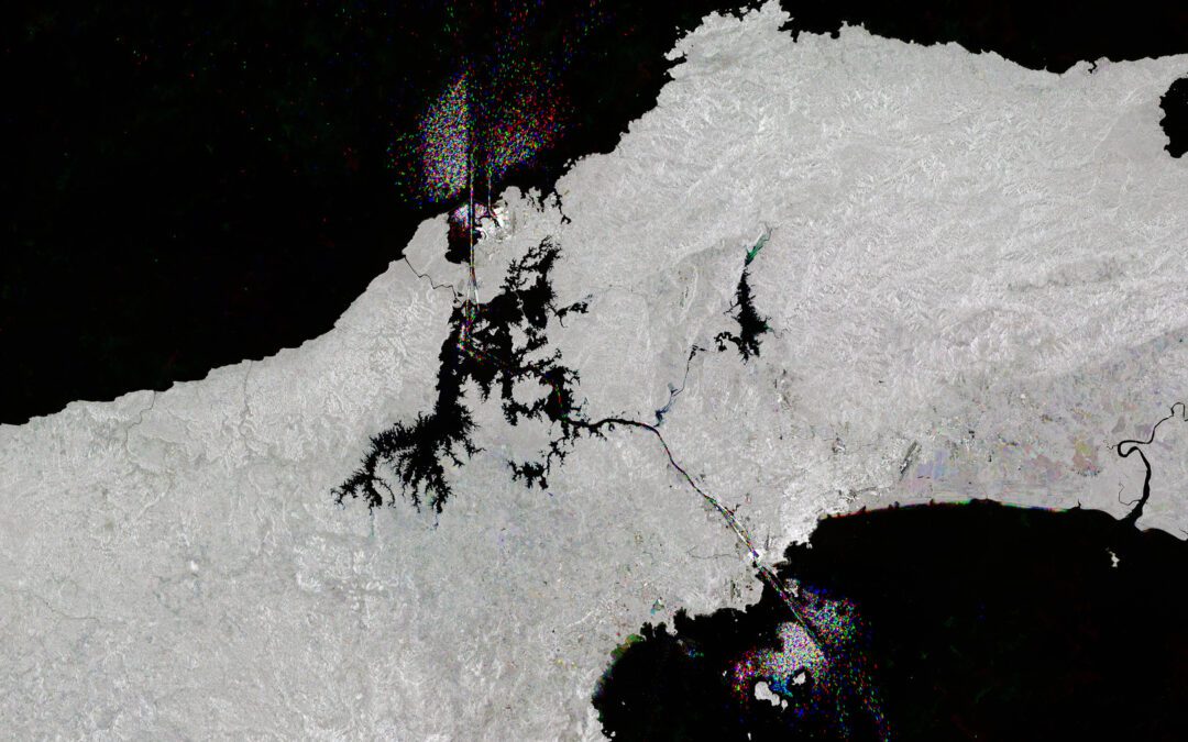Panama Canal Ships Seen From Space 