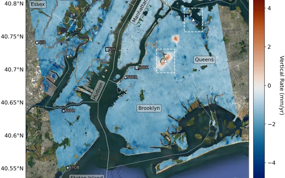 Study Pinpoints Areas of New York City Sinking, Rising 